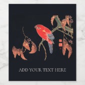 WIJNETIKETTERS : JAPANESE WOODBLOCK : ITÖ JUKUCHGE WIJN ETIKET (Enkel label)