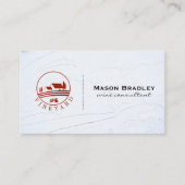 Wijnexpert | Glas en fles | Wijngaarden Visitekaartje (Voorkant)