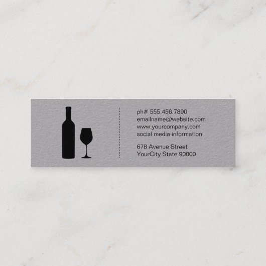 Wijnexpert Mini Visitekaartje (Achterkant)