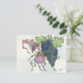 Wijnfee - Ik drink alleen horizontale tekst Briefkaart (Staand voorkant)