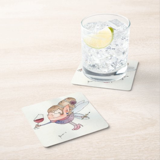 Wijnfee Kartonnen Onderzetters (Insitu)