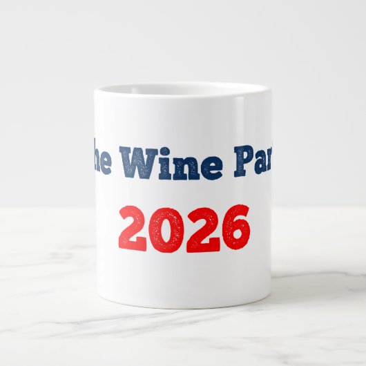 Wijnfeest 2026 Grappige Verkiezing Coffee Mok (Voorkant)