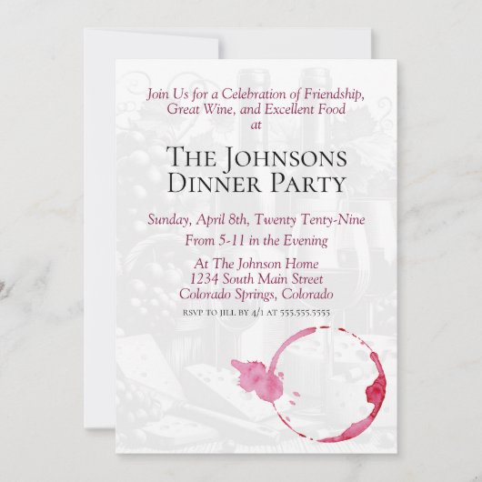 Wijnfeest Kaart (Voorkant)