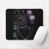 Wijnfeestdag in Neon-Mousepad Muismat (Met muis)
