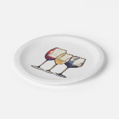 Wijnfeestje Borden Papieren Bordje (Gekanteld)