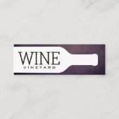 Wijnfles |  achtergrond mini visitekaartje (Voorkant)