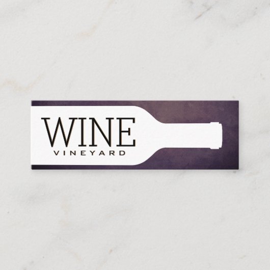 Wijnfles | achtergrond mini visitekaartje (Voorkant)