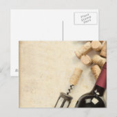 Wijnfles Briefkaart (Voorkant / Achterkant)