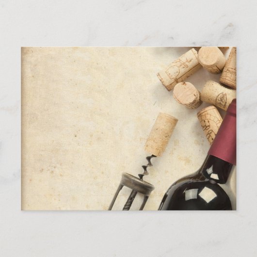 Wijnfles Briefkaart (Voorkant)