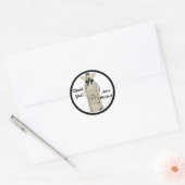 Wijnfles Cadeaulabel Ronde Sticker (Envelop)