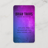 Wijnfles Chique rustieke achtergrond Visitekaartje (Achterkant)