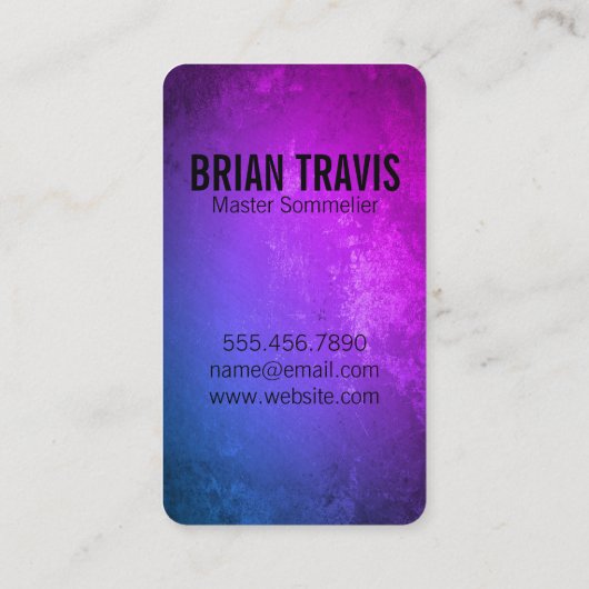 Wijnfles Chique rustieke achtergrond Visitekaartje (Achterkant)