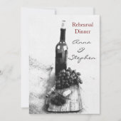 Wijnfles, druiven, schroefdraad kaart (Voorkant)