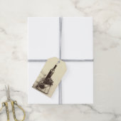 Wijnfles, druiven, snijplank en kurkentrekker cadeaulabel (Met Touw)