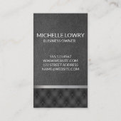  wijnfles en glazen ketel | Leder Visitekaartje (Achterkant)