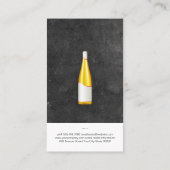 Wijnfles en leisteen visitekaartje (Achterkant)