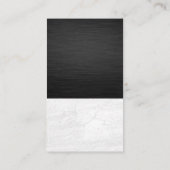 Wijnfles en pictogrammen visitekaartje (Achterkant)