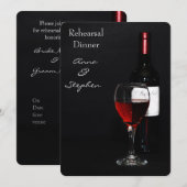 Wijnfles en wijnglas kaart (Voorkant / Achterkant)