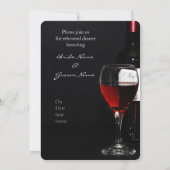 Wijnfles en wijnglas kaart (Achterkant)