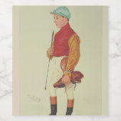 Wijnfles Etiket Jockey (Enkel label)