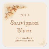 Wijnfles etiket sticker (Voorkant)