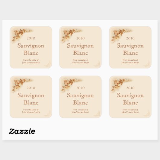 Wijnfles etiket sticker (Vel)