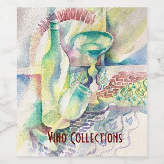 Wijnfles Fine Arts Label Set Wijn Etiket (Enkel label)