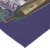 Wijnfles, glas en druiven medium tafelloper (Hoek)