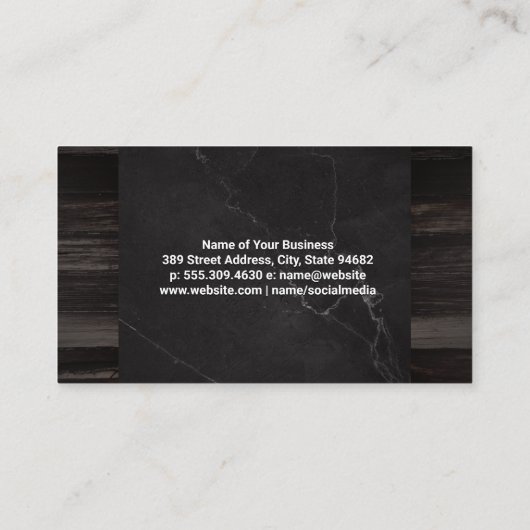 Wijnfles Glas en Druiven | Proeverijen Visitekaartje (Achterkant)