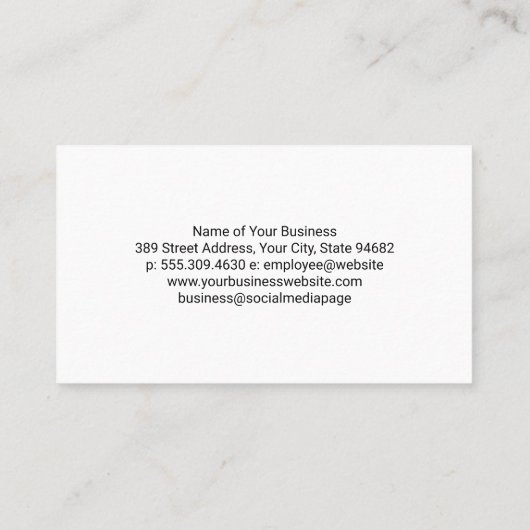 Wijnfles glas en druiven | Waterverf Art Visitekaartje (Achterkant)