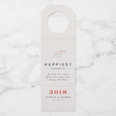 Wijnfles Hanglabel Oudjaarsavond Flessenhanger (Voorkant)