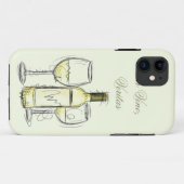 wijnfles " in vino veritas " iphone case (Achterkant (horizontaal))