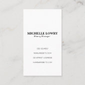 Wijnfles Kunst Visitekaartje (Achterkant)