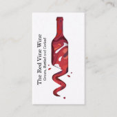 Wijnfles Kunst Visitekaartje (Voorkant)