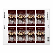 Wijnfles kurken flesetiket etiket (Full Sheet)