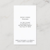 Wijnfles Kurkentrekker Visitekaartje (Achterkant)