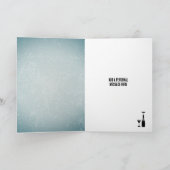 Wijnfles - 'Laat de kurk knallen' - Mannelijke vie Kaart (Binnen)