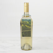 Wijnfles Label - "Een glas heffen op Golden Days" (Op fles)