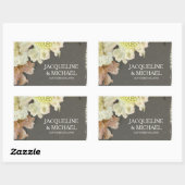 Wijnfles Label Moderne Bloemen Painterly Style (Vel)