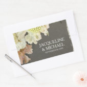 Wijnfles Label Moderne Bloemen Painterly Style (Envelop)