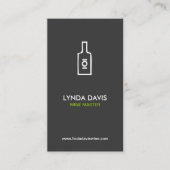 WIJNFLES LOGO (DK GREY) Visitekaartje (Voorkant)