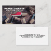 Wijnfles Logo | Kurken op tafel Visitekaartje (Voorkant / Achterkant)