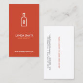 WIJNFLES LOGO (ROEST) Visitekaartje (Voorkant / Achterkant)