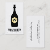 Wijnfles | Lux Visitekaartje (Voorkant / Achterkant)