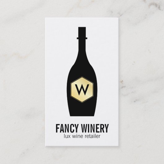 Wijnfles | Lux Visitekaartje (Voorkant)