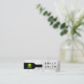 Wijnfles | Marmer | Wijngaard Mini Visitekaartje (Staand voorkant)