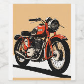 Wijnfles met kogel wijn etiket (Enkel label)