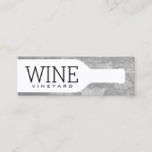 Wijnfles Mini Visitekaartje (Voorkant)