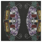 Wijnfles op druiven stof (Swatch)