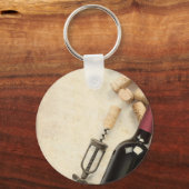 Wijnfles Sleutelhanger (Voorkant)